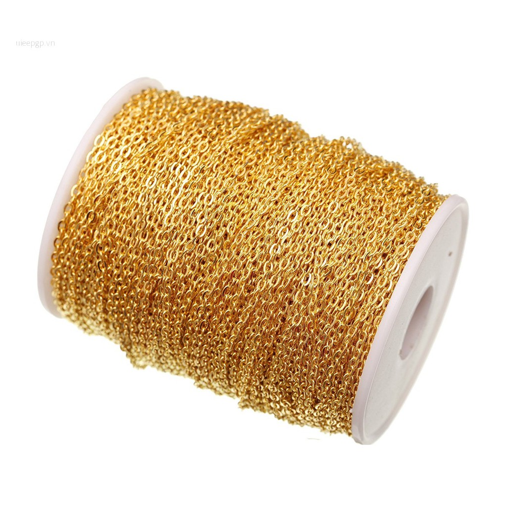 Uieepgp Dây Cáp Kim Loại Dạng Hở Mạ Vàng Bạc Dài 5m 4 Màu Sắc Để Tìm Trang Sức