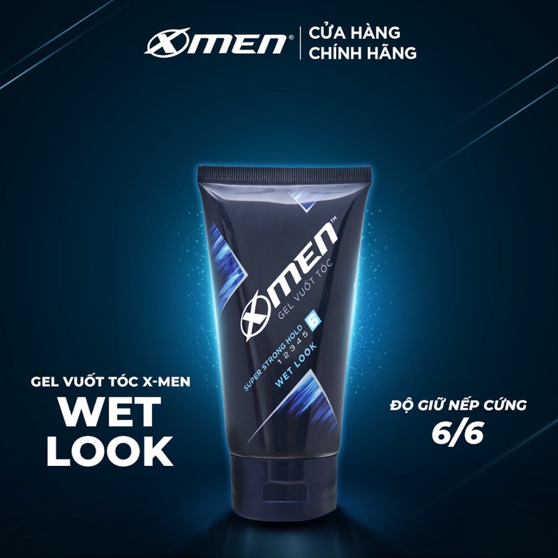 Gel vuốt tóc X-Men Strong Hold, Super Strong Hold, Wet Look 150g