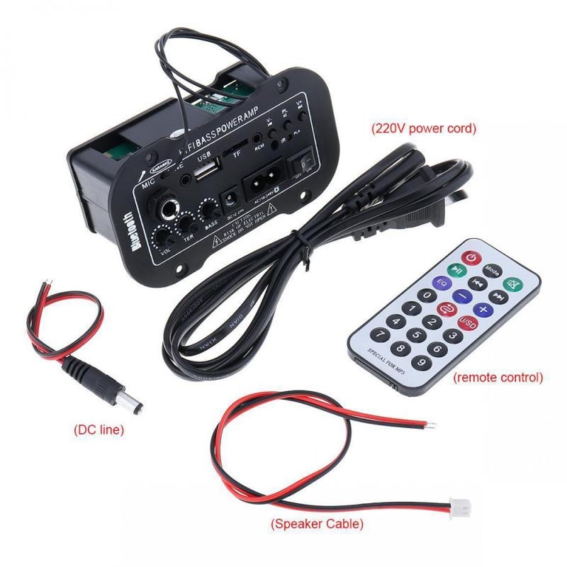 Bảng Mạch Khuếch Đại Âm Thanh Bluetooth 25w - GD-01 USB FM Radio TF Màu Đen