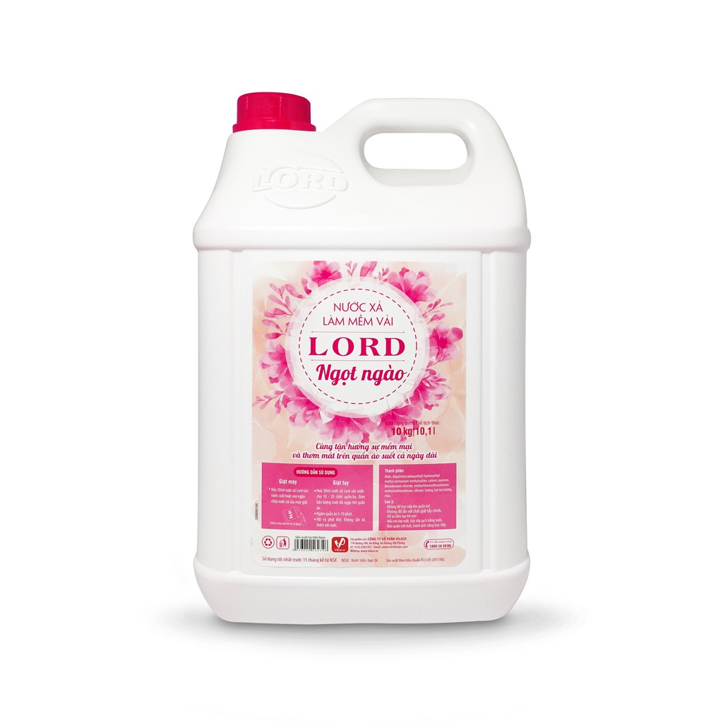 NƯỚC XẢ VẢI LORD HƯƠNG NGỌT NGÀO 10 KG