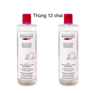Nguyên Thùng 12 Chai Nước Tẩy Trang Byphasse 500ml Chính Hãng
