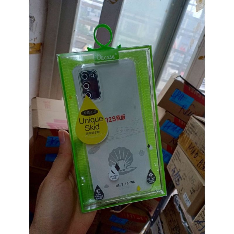 Ốp lưng dẻo trong suốt chính hãng OU Case Samsung A12, A02S