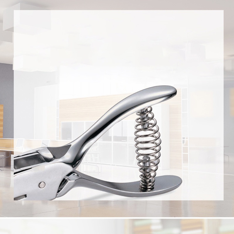 Kìm Bấm Lỗ Giấy Bằng Kim Loại Hình Bầu Dục Tiện Dụng Cho Sổ Tay/ Đồ Thủ Công