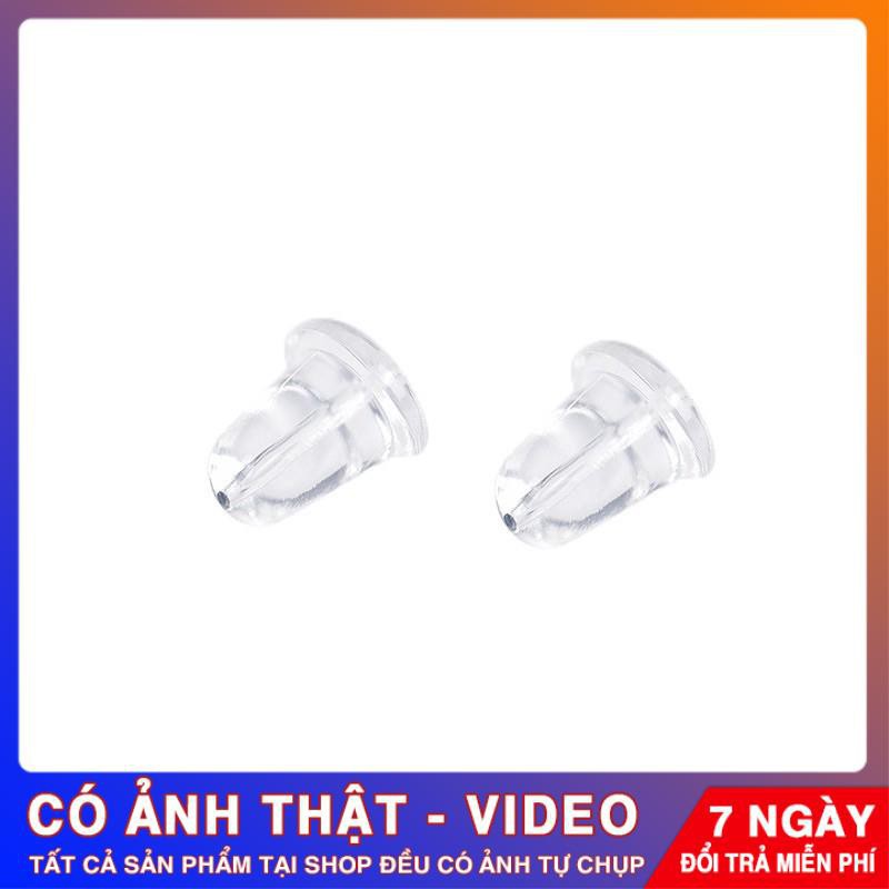 Đôi Chốt Nhựa Cao Su Bông Tai Tuấn Thoan JEWELLERY gắn Bông Tai Bạc, Khuyên Tai Bạc Cho Nữ