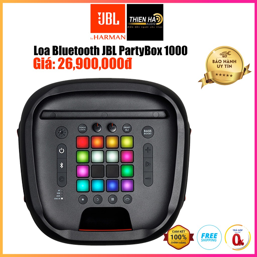 Loa Bluetooth JBL PartyBox 1000 1100W - Hàng Chính Hãng