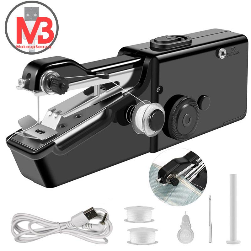 Máy May Cầm Tay Mini Không Lõi Sạc Usb Dùng Để May Vá Vải Jean Màn Da