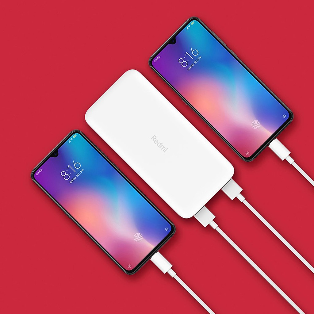 Sạc dự phòng Xiaomi gen 3, Redmi 10000mAh/20000mah PB200LZM -power bank, quick charge 2 inputs 44