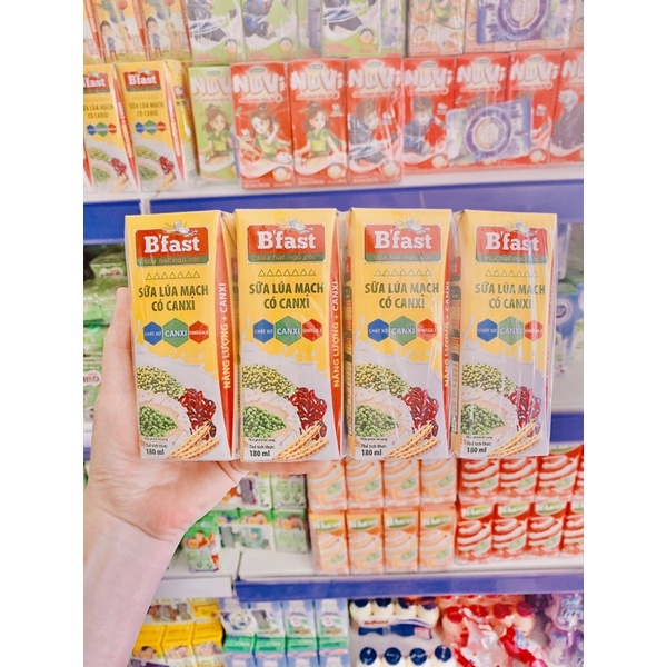 SỮA LÚA MẠCH CÓ CANXI B’FAST 180ml [LỐC 4 HỘP] | BigBuy360 - bigbuy360.vn