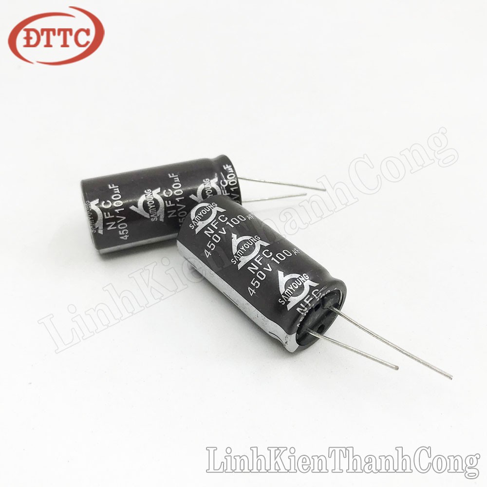 Tụ SAMYOUNG 100uF 450V (18x35mm)