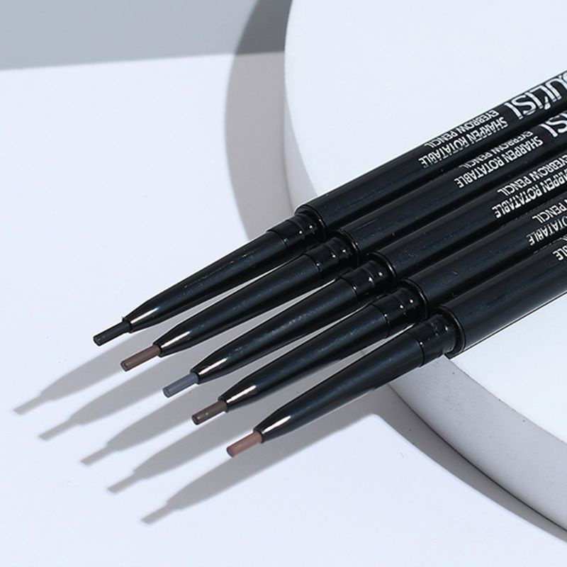 [Hàng mới về] Chì kẻ mày hai đầu có đầu cọ xoay được chống nước không lem lâu trôi 5 màu tùy chọn cho lông mày cực mảnh