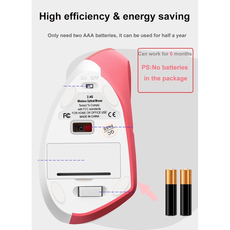 Chuột Quang Không Dây 2.4ghz 1600dpi rgb 6 Nút Bấm Dùng Để Chơi Game