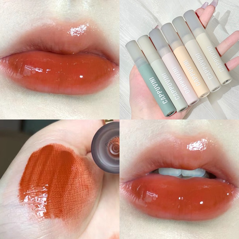 Son Bóng Dạng Lỏng Trong Suốt Dưỡng Ẩm Lâu Trôi Chống Thấm Nước Cappuvini