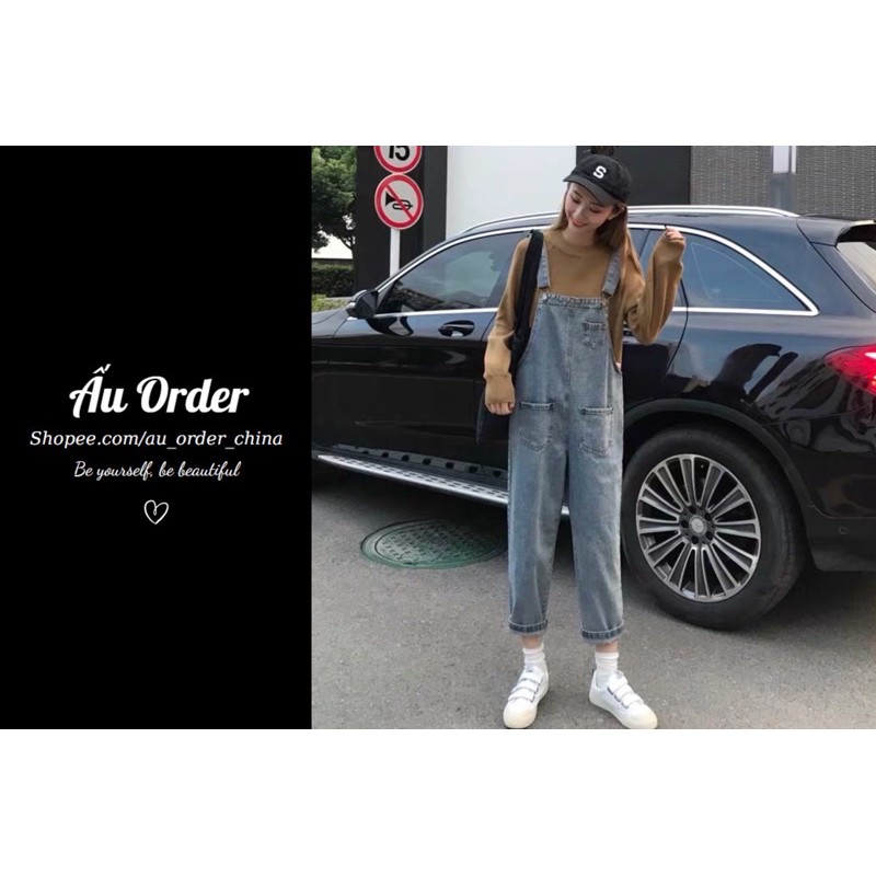 Yếm Jeans Dài dáng Baggy Bigsize đến 100kg