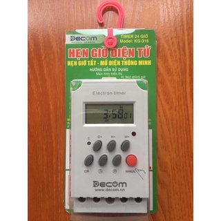 Timer hẹn giờ điện tử tắt bật tự động DECOM