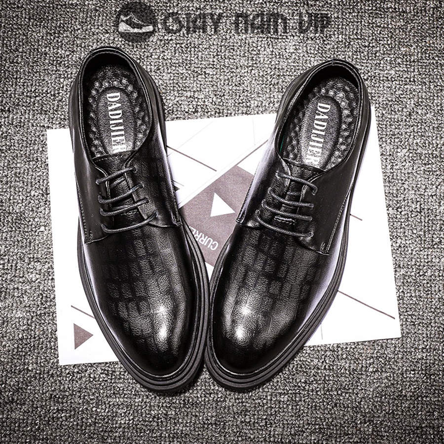 Giày Da Nam Công Sở Hàn Quốc Cao Cấp Da Bò GIAYNAMVIP Giày Nam Đẹp Trẻ Trung Thời Trang GD90