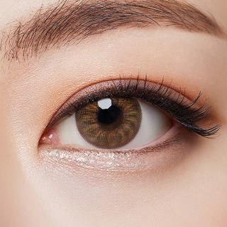 Lens Mắt Màu Nâu Giãn Vừa Flow Có Cận