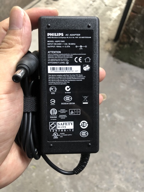 Dây nguồn philips 19v 2.37a cho màn hình aoc, philips