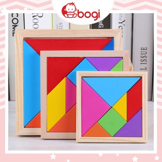 Xếp Hình Trí Uẩn Tangram 💖𝑭𝑹𝑬𝑬𝑺𝑯𝑰𝑷💖 Đồ chơi xếp hình bằng gỗ cho bé SIZE LỚN