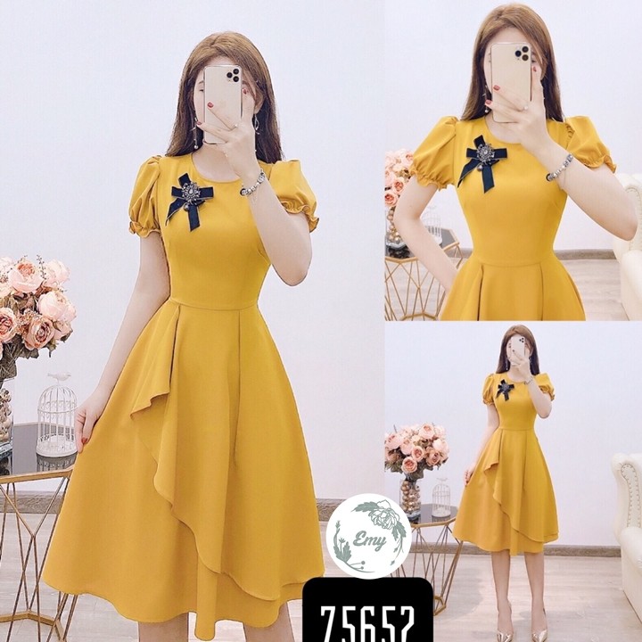 Đầm dự tiệc cao cấp tôn dáng chất đẹp đủ size 30 đến 72kg - 75652 | BigBuy360 - bigbuy360.vn