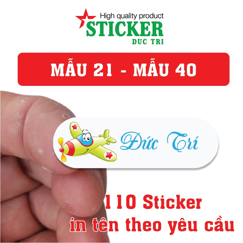 110 Sticker Miếng Dán Tem Tên Bé in theo yêu cầu  Chat ngay với shop xác nhận tên + mẫu. M21-M40
