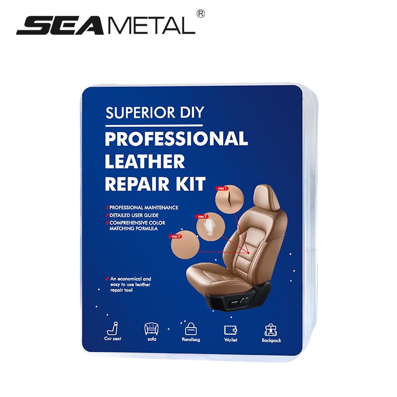 Bộ dụng cụ vệ sinh SEAMETAL chất liệu nhựa resin phục hồi vết trầy xước da tiện dụng cho ghế sofa