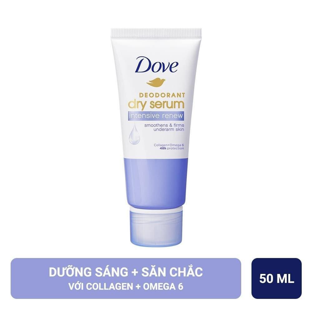 Kem Khử Mùi Sáng Mịn Vùng Dưới Cánh Tay Dove Deodorant Dry Serum Collagen 50ml