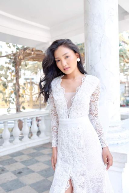 Đầm cưới 2 chi tiết