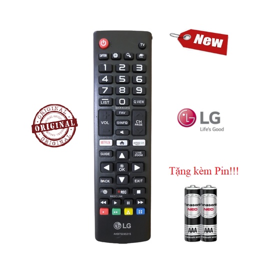 Remote Điều Khiển Dành Cho Smart TV LG, Internet TV, TV Thông Minh LG NGẮN
