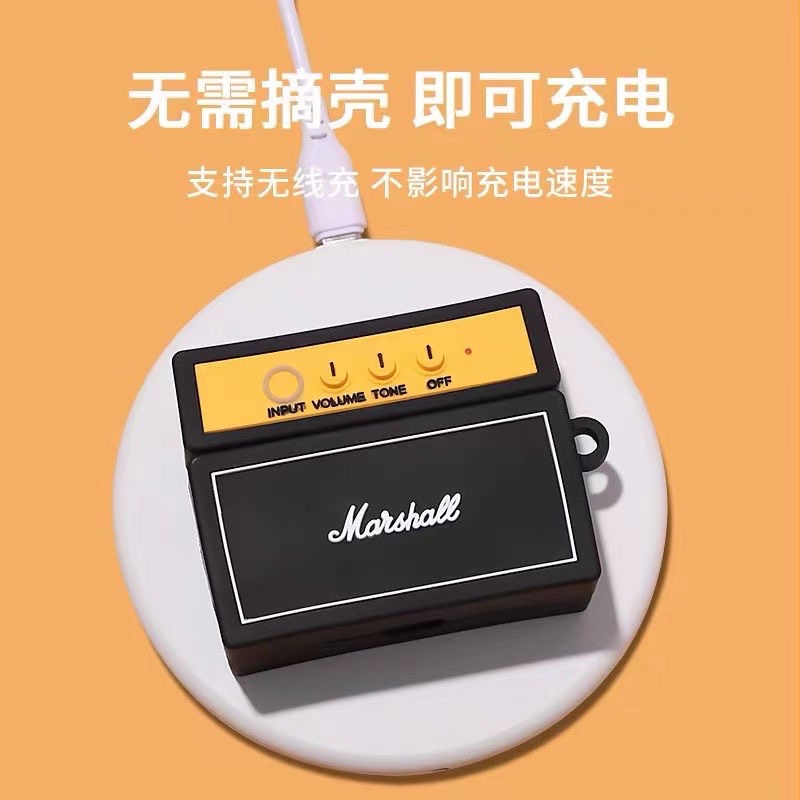 Case Airpod 1 2 3 2021 | Pro | Pro 2 2022 Marshall Kilburn - Vỏ bọc Cover đựng tai nghe không dây Airpods Loa nghe nhạc