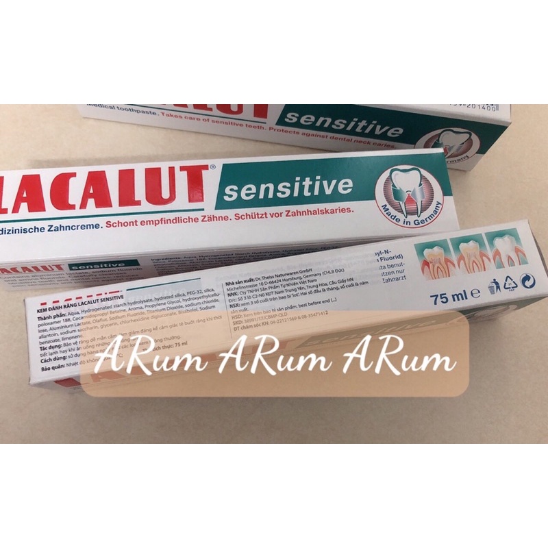Kem đánh răng LACALUT SENSITIVE dành cho răng nhạy cảm