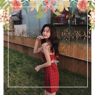 ( VTN ) Túi đựng Váy 2 dây kẻ đỏ