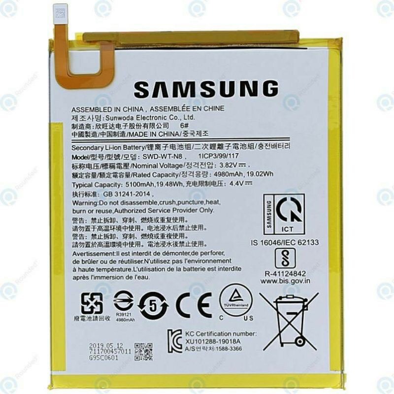 Pin Dùng cho Máy Tính Bảng Samsung Galaxy Tab A8 T295 bảo hành 1 tháng đổi mới