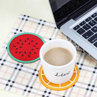 Set 5 miếng lót cốc hình hoa quả