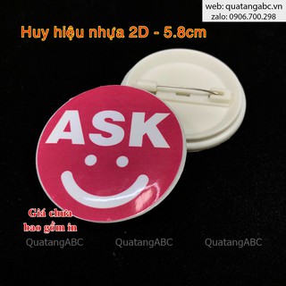 Phôi huy hiệu 2D size 5.8cm (100 cái/bịch)