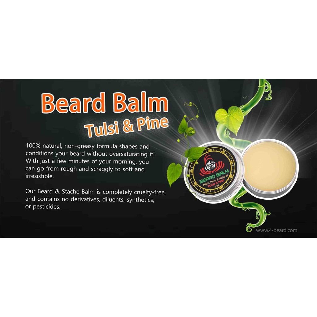 Sáp Dưỡng Râu Beard Balm Tulsi & Pine - 4-beard.com