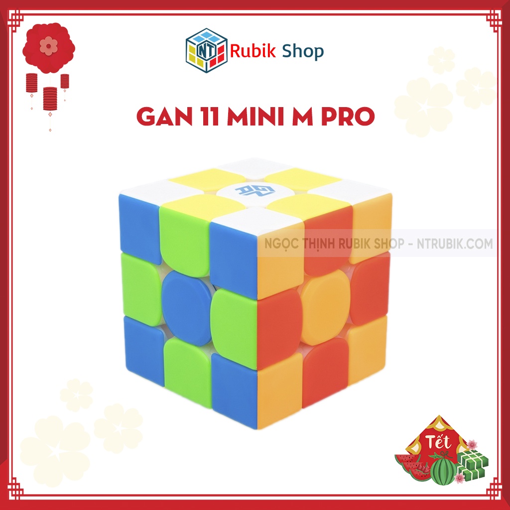 [Siêu phẩm] Rubik 3x3x3 Gan 11 Mini Pro M Stickerless 53mm hãng Gan Chính hãng (Có Nam Châm)