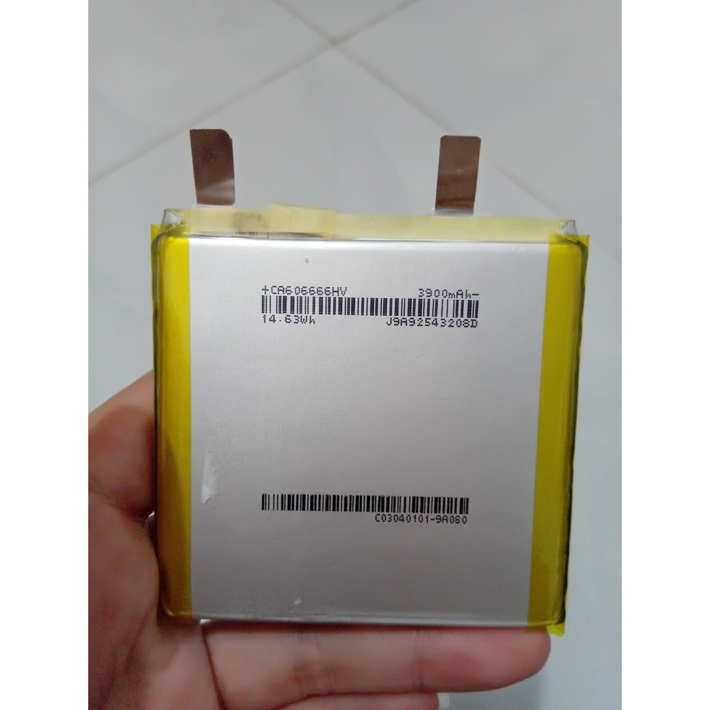 PIN LITHIUM POLYMER 3900 mAh 14.63Wh KÍCH THƯỚC 64X65X5mm