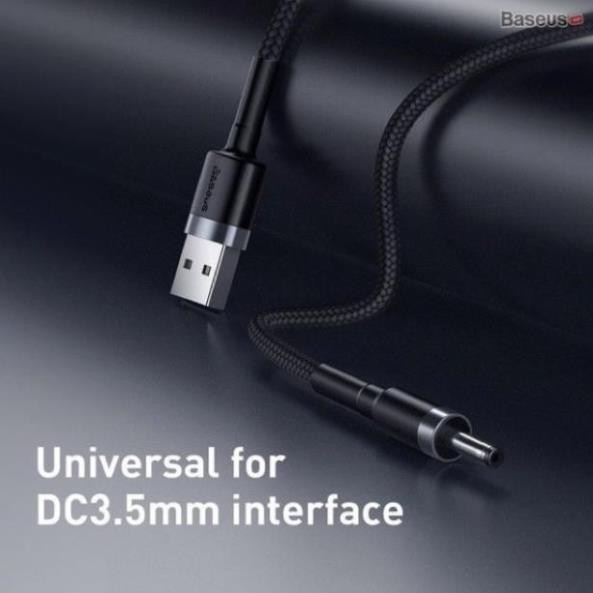 Cáp nguồn DC 3.5mm siêu bền Baseus Cafule Series DC3.5mm (2A, USB to DC 3.5mm Power Cable)