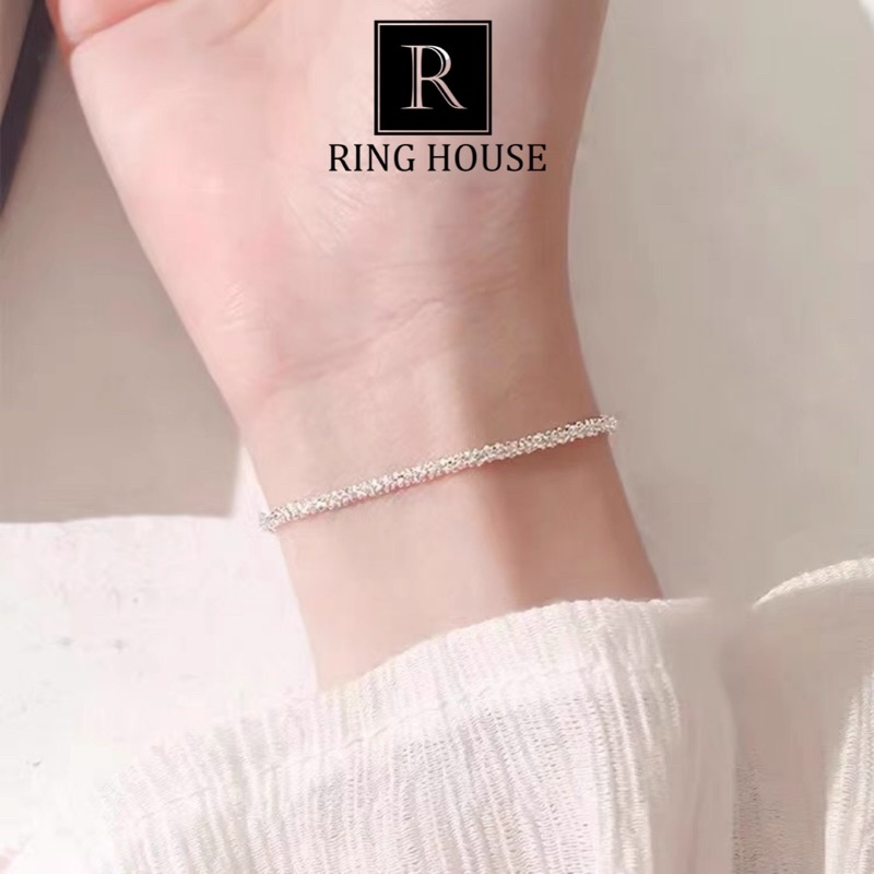 Lắc Tay Bạc 925 Kiểu Dáng Đơn Giản Tinh Tế Thiết Kế Mới Ring House