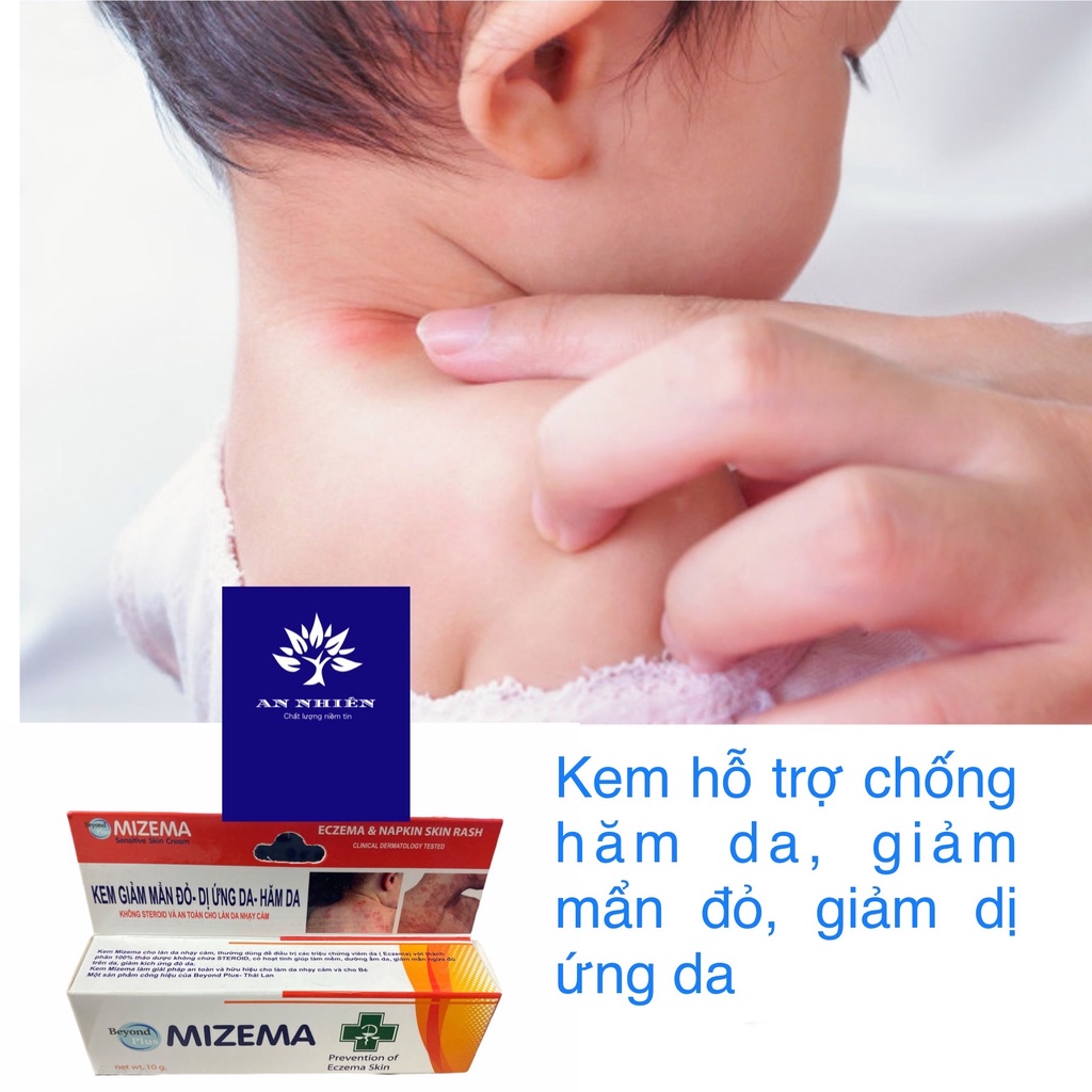 Gel MIZEMA chống hăm giảm mẫn đỏ, dị ứng da ,hỗ trợ làm dịu dị ứng da(10g/ tube) BEYOND PLUS Thailand