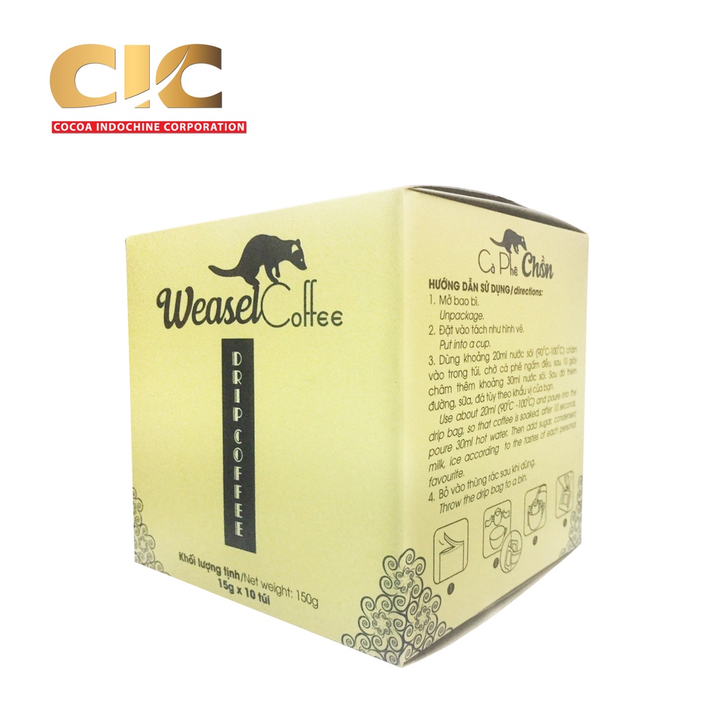 Cà phê chồn phin giấy - hộp 150g