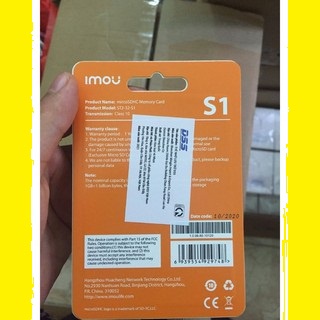 Thẻ nhớ 32GB IMOU , Thẻ DSS 32g class - Thẻ nhớ DSS Dahua IMOU 32Gb chuyên dụng cho điện thoại và camera giám sát 2023