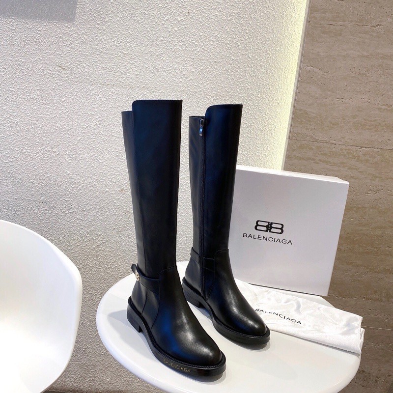 Boots nữ cao cổ mẫu thời trang hót nhất trong năm da bò nhập khẩu balenciaga