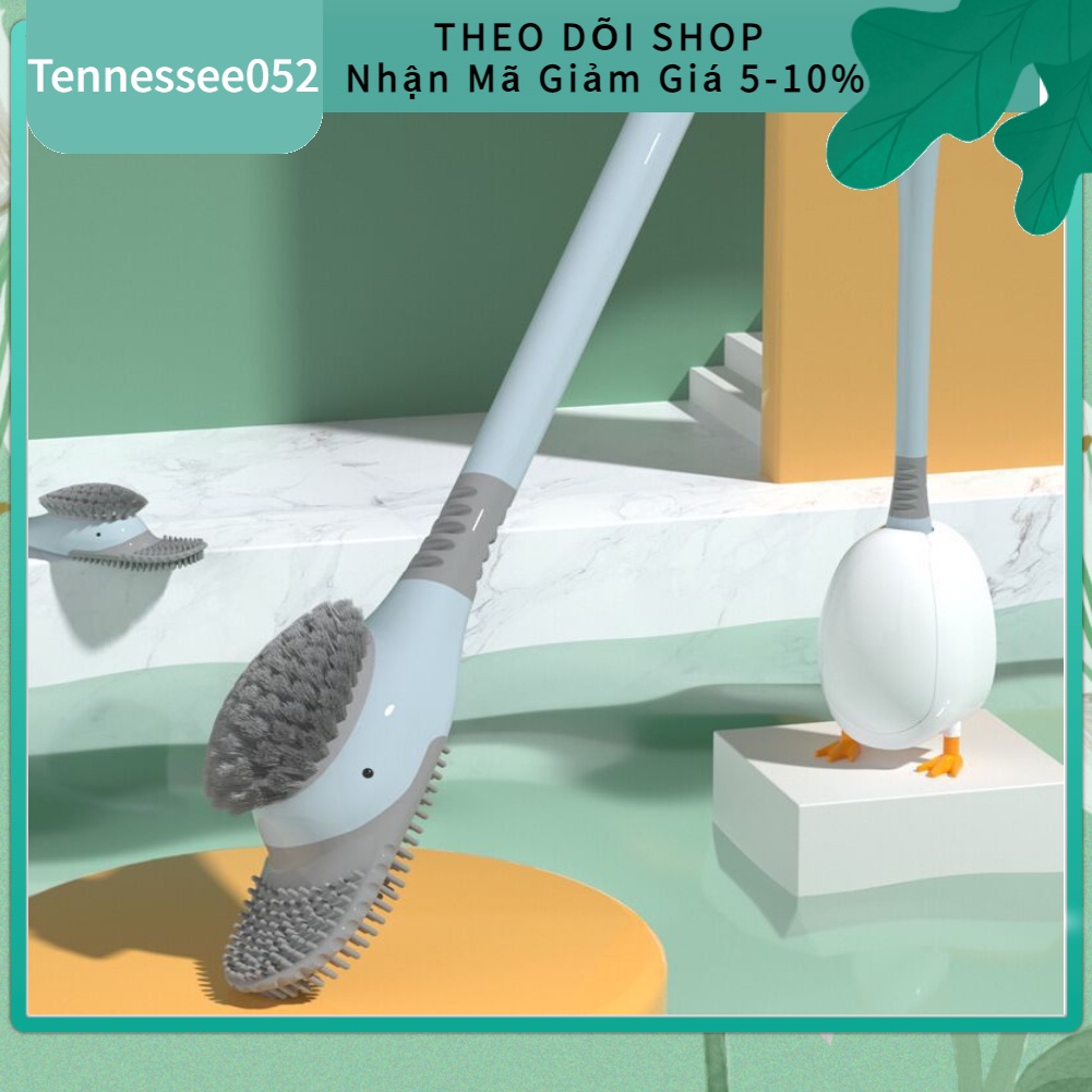 Bàn chải PP nhà vệ sinh hình vịt treo tường lông dày dễ thương cho khách sạn gia đình
