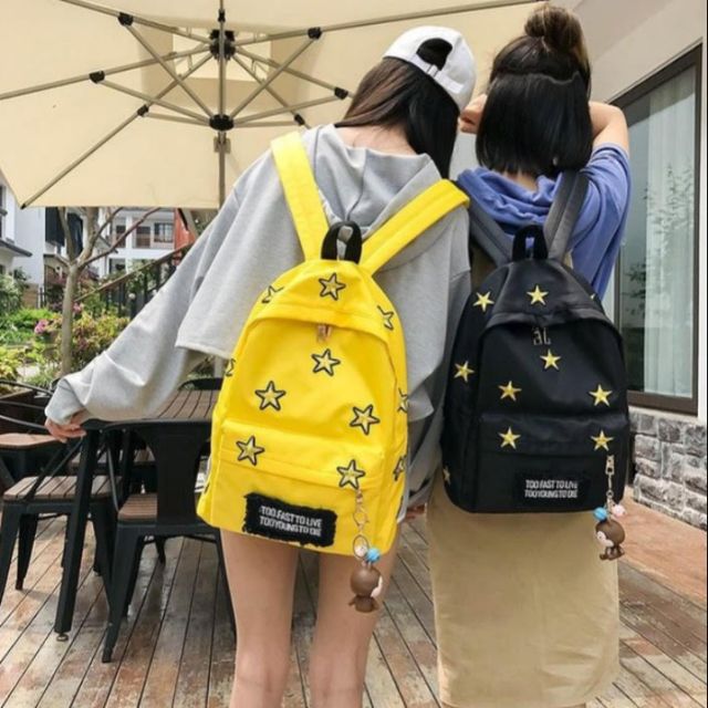Balo học sinh teen có ₫ủ màu ₫ủ kiểu sinh sắn thời trang phong cách chất vải mềm mị gái cả phải trăng