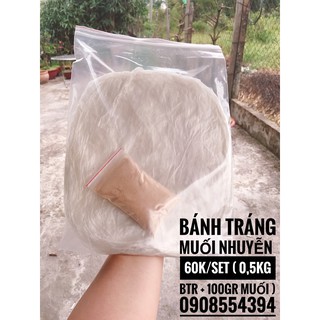 Bánh tráng muối nhuyễn ăn chay đc