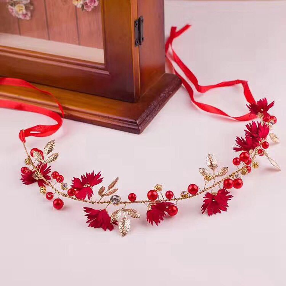 Băng đô kiểu vòng hoa dành cho cô dâu