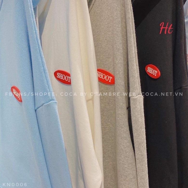 Áo khoác nỉ cotton logo đỏ ht