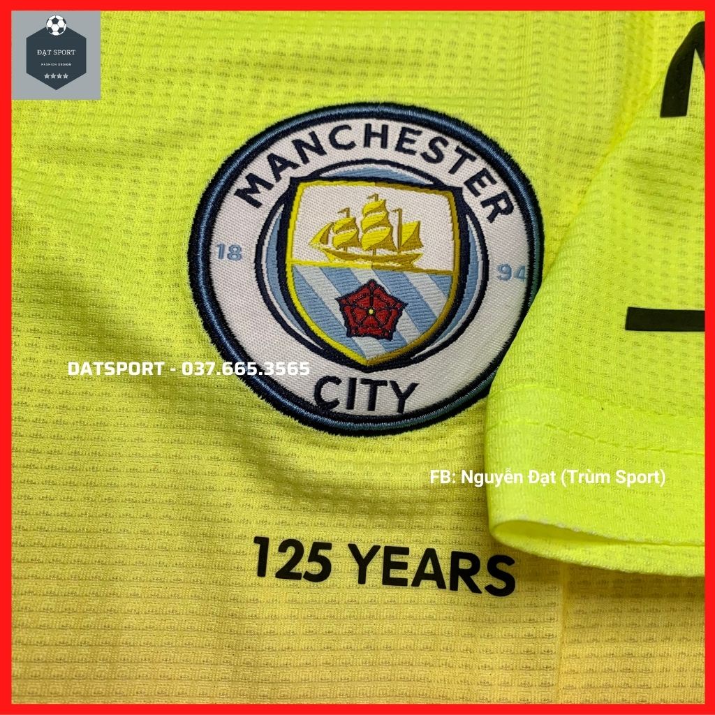 Áo Đấu Man City 2019/20 ⚡FREESHIP⚡ Bộ Quần Áo Bóng Đá Manchester City Sân Khách Cam Pha Cốm 2019. Hàng Gai Thái Siêu Mát