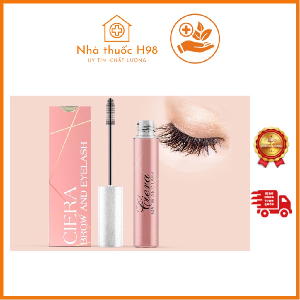 Tinh Chất Kích Mọc Lông Mi 🍓Ciera Comestic🍓 Chứa Thành Phần Thảo Mộc Hỗ Trợ Làm Dày Và Dài Mi 3ml - Nhà Thuốc H98